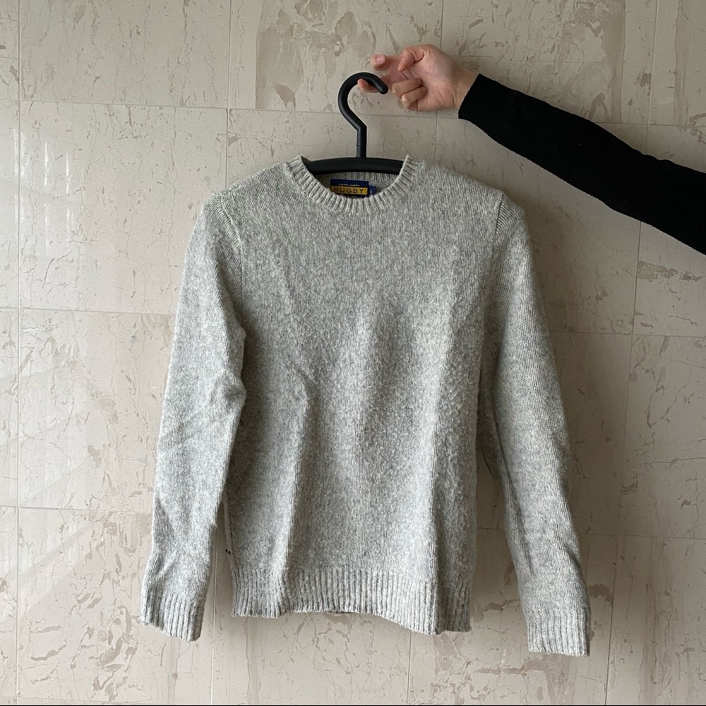 Rugby Ralph Lauren grey sweater with elbow patches